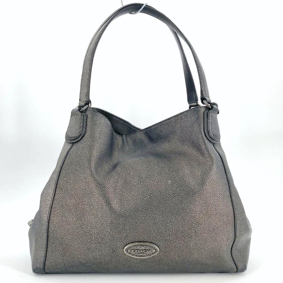 Coach pebble silver handbag shoulder bag - Picture 1 of 1